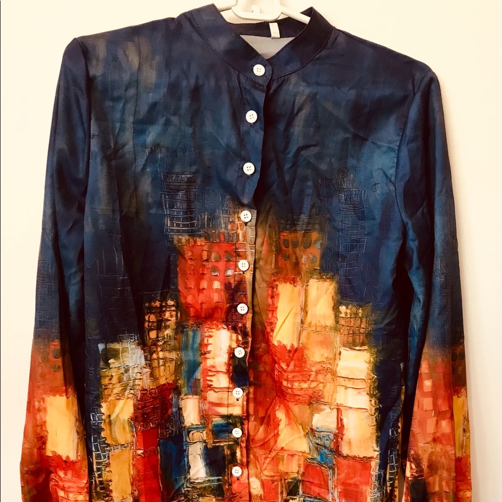 Womens large button down shirt.